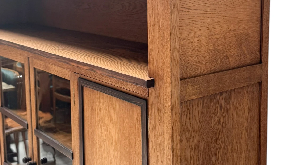 Art Deco Modernist Four-Door Bookcase, 1920s